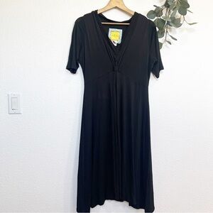 Bella Bird- Black Midi Dress Size M